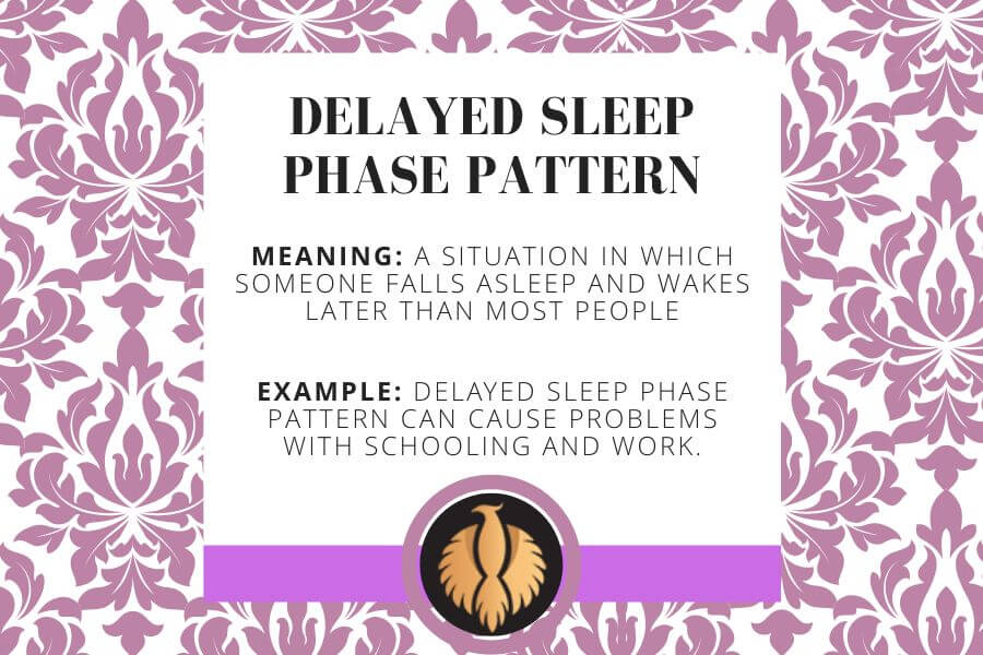 Delayed sleep phase pattern