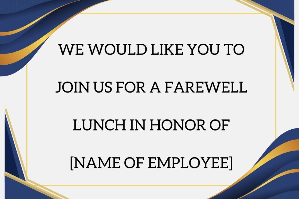 10 “Farewell Lunch Invite Message” To Use In 2024 - Phoenix English