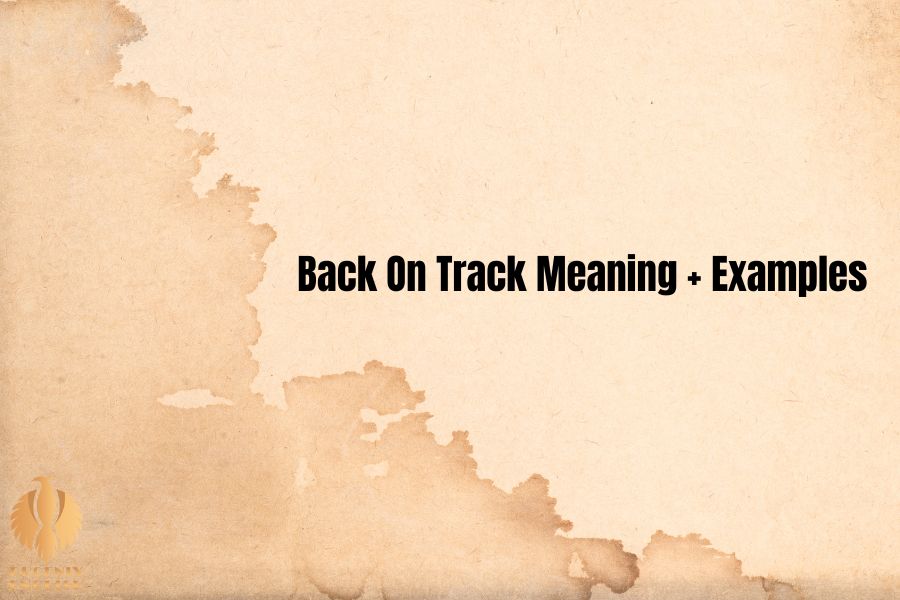 a featured image about Back On Track Meaning + Examples