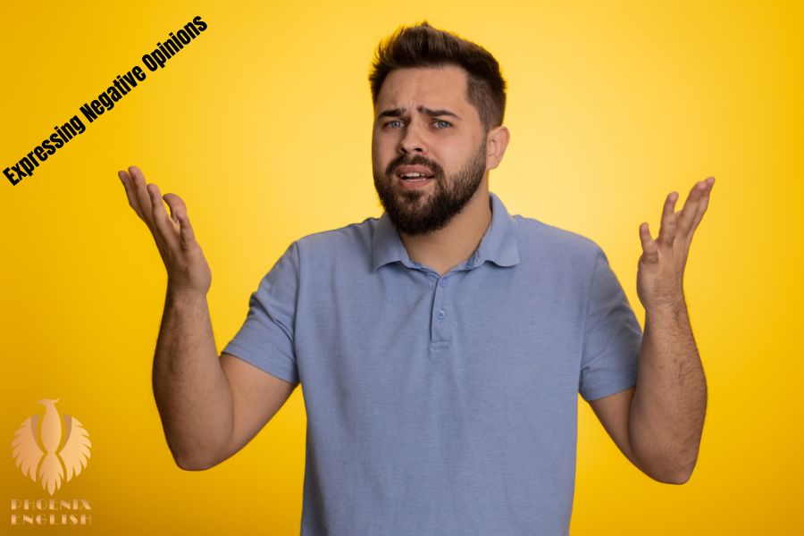 a pic about A man trying to say something with a yellow background