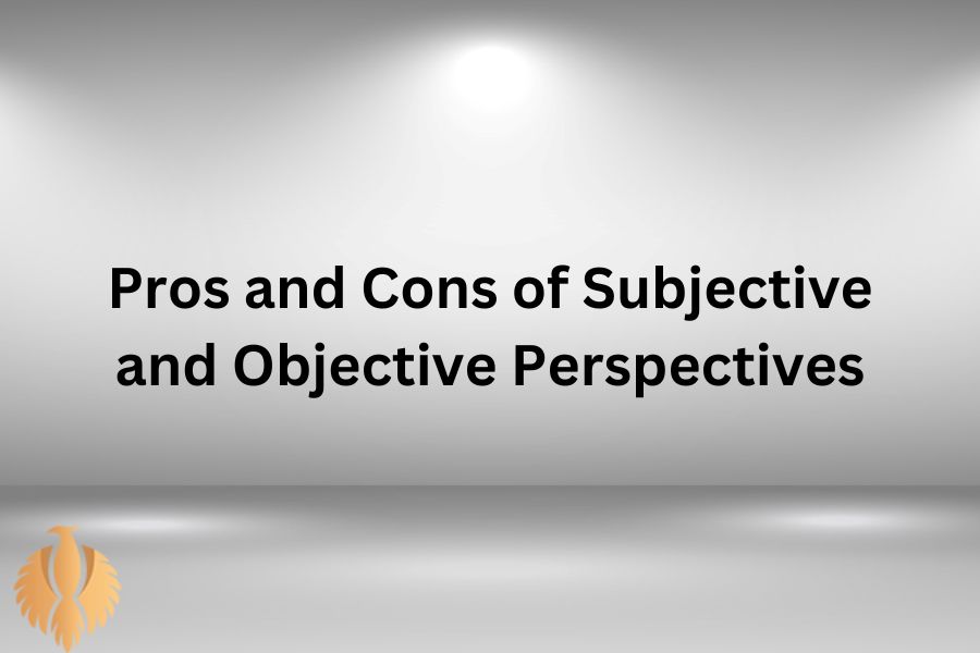 a image for Pros and Cons of Subjective and Objective Perspectives