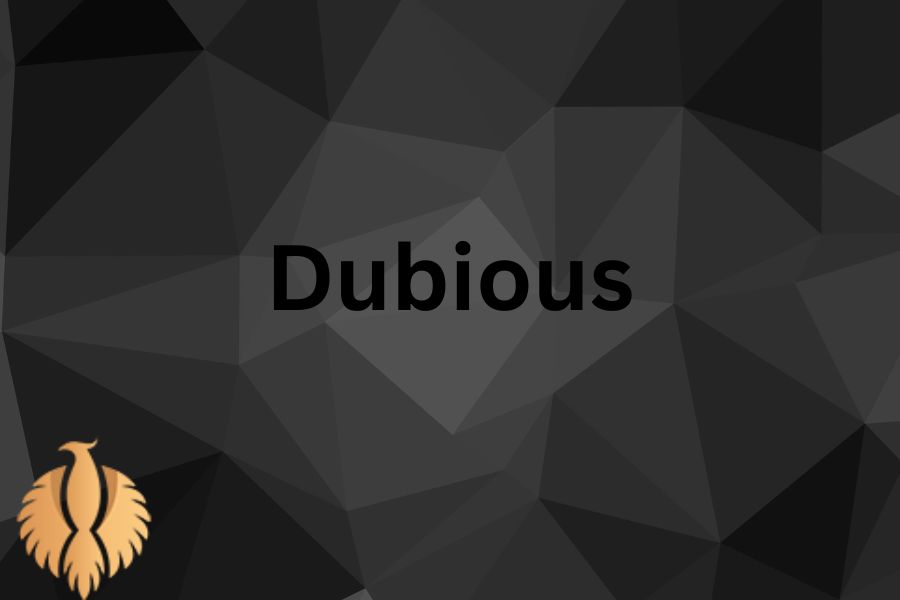 a photo about Dubious