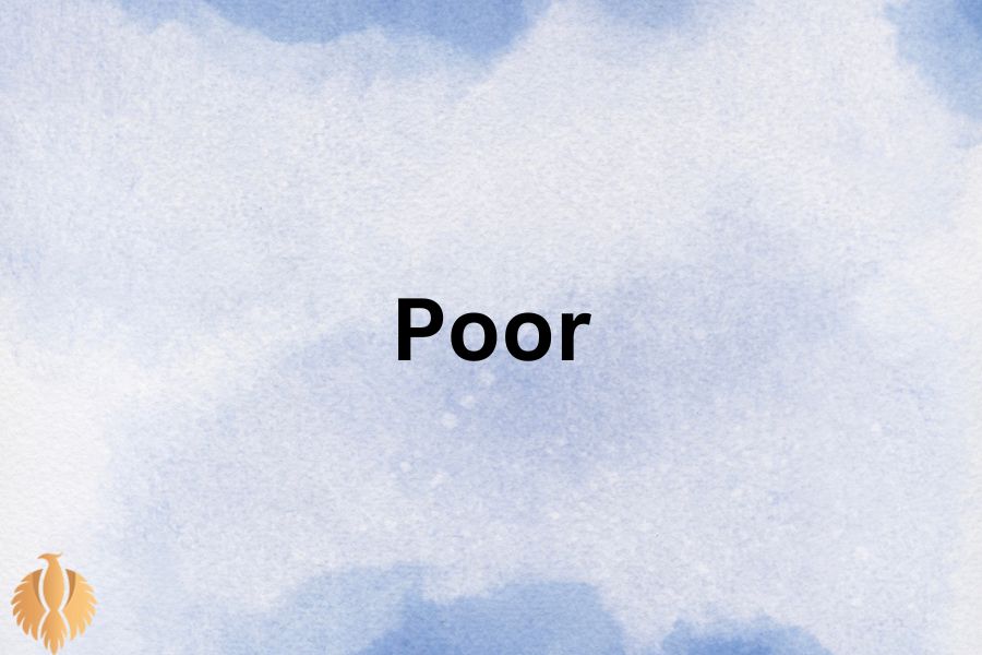 a image about Poor