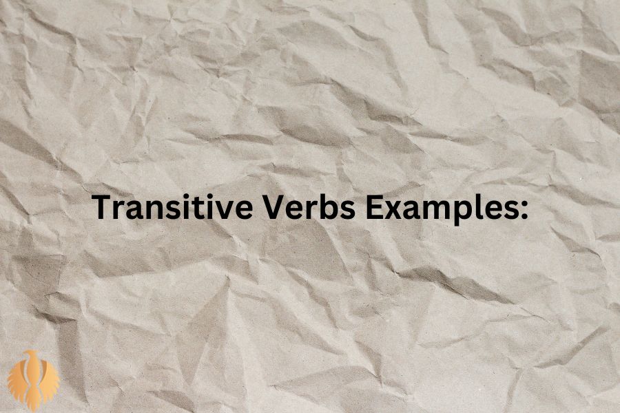 a pic for Transitive Verbs Examples: