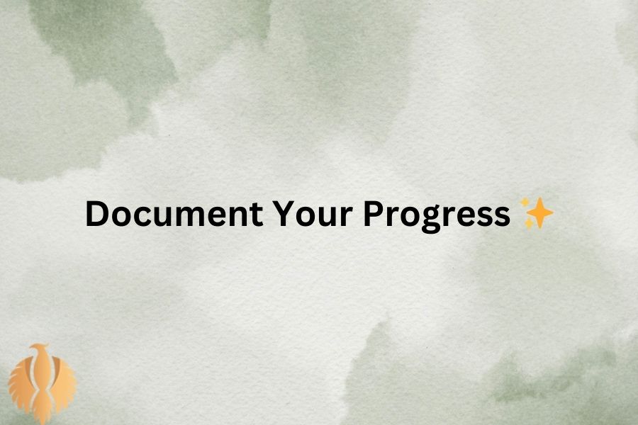 a pic about Document Your Progress ✨