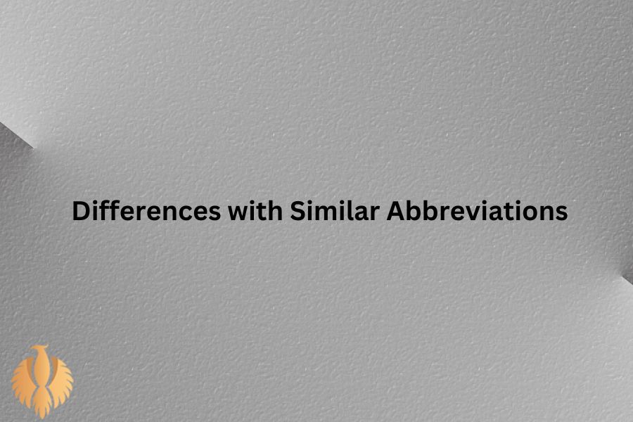 a pic about  Differences with Similar Abbreviations