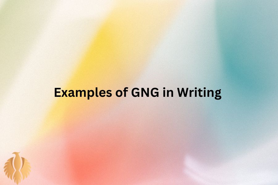 a photo for Examples of GNG in Writing 