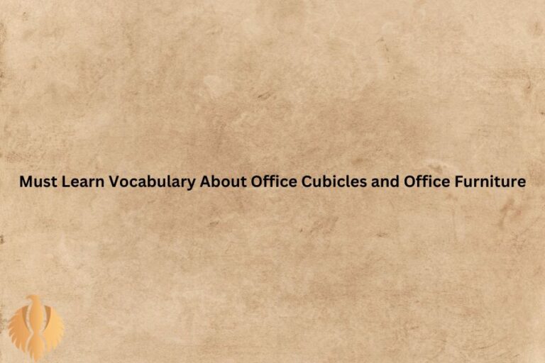 a featured image for Must Learn Vocabulary About Office Cubicles and Office Furniture