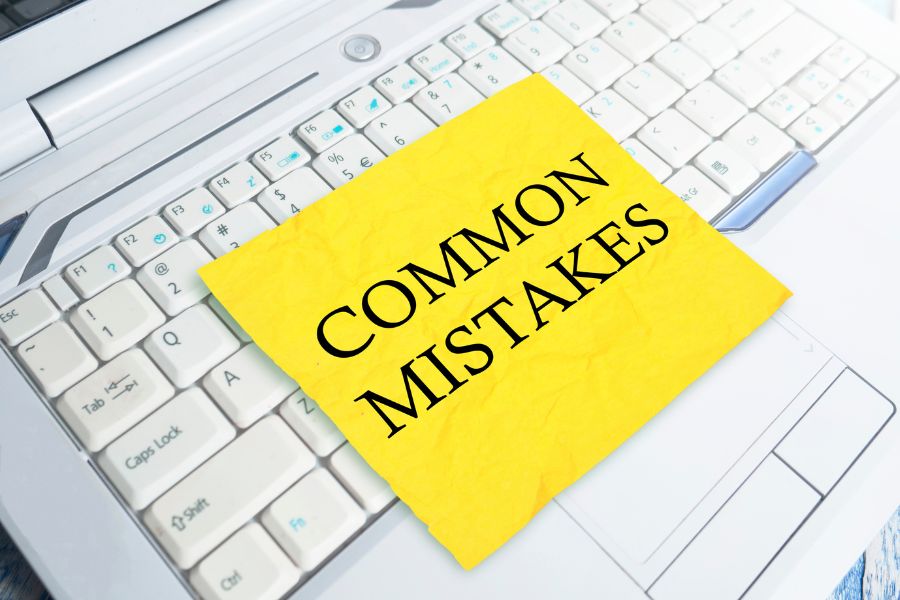 Common Mistakes, Motivational Words Quotes Concept